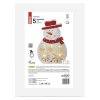 LED vánoční sněhulák dřevěný, 30 cm, 2x AA, vnitřní, teplá bílá, časovač  DCWW07