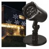 LED vánoční dekorativní projektor – vločky, venkovní i vnitřní, bílá 1 ks, krabice  DCPC02