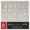 Standard LED spojovací řetěz blikající – rampouchy, 2,5 m, venkovní, teplá/studená bílá  D1CN01
