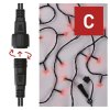 Standard LED spojovací vánoční řetěz, 10 m, venkovní i vnitřní, červená