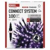 Standard LED spojovací vánoční řetěz, 10 m, venkovní i vnitřní, fialová