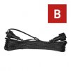 Prodlužovací kabel pro spojovací řetězy Standard černý, 10 m, venkovní i vnitřní 1 ks, závěs  D1ZB01