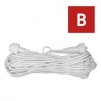 Prodlužovací kabel pro spojovací řetězy Profi bílý, 10 m, venkovní i vnitřní 1 ks, závěs