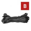 Prodlužovací kabel pro spojovací řetězy Profi černý, 10 m, venkovní i vnitřní 1 ks, závěs