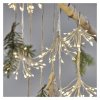 LED světelný řetěz – svítící trsy, nano, 2,35 m, vnitřní, teplá bílá, časovač  D3AW08