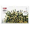 LED vánoční rampouchy, 10 m, venkovní i vnitřní, teplá bílá, programy  D4CW03