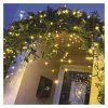 LED vánoční rampouchy, 10 m, venkovní i vnitřní, teplá bílá, programy  D4CW03