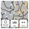 LED vánoční řetěz 2v1, 10 m, venkovní i vnitřní, teplá/studená bílá, programy