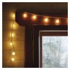 LED světelný cherry řetěz – kuličky 2,5 cm, 4 m, venkovní i vnitřní, teplá bílá, časovač