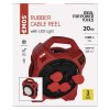 Venk. prodl. kabel na bubnu 20 m / 4 zás. / guma / 230 V / 1,5 mm2 s LED reflektorem  P08420