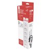 Přepěťová ochrana 900J – 4 zásuvky, 2m, bílá