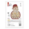 LED dekorace dřevěná – Santa, 30 cm, 2x AA, vnitřní, teplá bílá, časovač