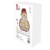 LED dekorace dřevěná – Santa, 30 cm, 2x AA, vnitřní, teplá bílá, časovač