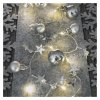 LED vánoční girlanda, stříbrné koule s hvězdami 1,9 m, 2x AA, vnitřní, teplá bílá, časovač