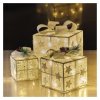 LED dárky s ozdobou, 3 velikosti, vnitřní, teplá bílá
