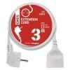 Prodlužovací kabel – spojka, 3m, bílý
