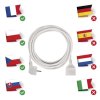 Prodlužovací kabel 7 m / 1 zásuvka / bílý / PVC / 1,5 mm2