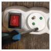 Prodlužovací kabel 3 m / 4 zásuvky / s vypínačem / bílý / PVC / 1,5 mm2
