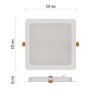 LED vestavné svítidlo RUBIC, čtvercové, 24W neutrální bílá