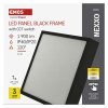 LED přisazené svítidlo NEXXO, čtvercové, černé, 21W, se změnou CCT
