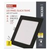 LED vestavné svítidlo NEXXO, čtvercové, černé, 12,5W, se změnou CCT
