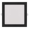 LED vestavné svítidlo NEXXO, čtvercové, černé, 18W, se změnou CCT