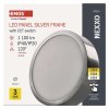LED přisazené svítidlo NEXXO, kruhové, stříbrné, 12,5W, se změnou CCT