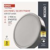 LED přisazené svítidlo NEXXO, kruhové, stříbrné, 21W, se změnou CCT