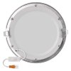 LED vestavné svítidlo NEXXO, kruhové, stříbrné, 18W, se změnou CCT