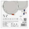 LED vestavné svítidlo NEXXO, kruhové, bílé, 12,5W, neutrální bílá