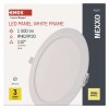 LED vestavné svítidlo NEXXO, kruhové, bílé, 18W, teplá bílá