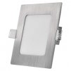 LED vestavné svítidlo NEXXO, čtvercové, stříbrné, 7W, se změnou CCT 1 ks, krabice
