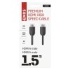 HDMI 2.0 high speed kabel A vidlice – A vidlice 1,5 m