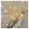 LED vánoční nano řetěz měděný, 4 m, venkovní i vnitřní, teplá bílá, časovač