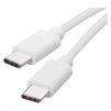 Nabíjecí a datový kabel USB-C 2.0 / USB-C 2.0, 1 m, bílý 1 ks, krabička