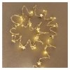 LED vánoční řetěz zlatý – hvězdičky, 1,9 m, 2x AA, vnitřní, teplá bílá, časovač