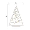 LED dekorace – svítící stromeček s ozdobami, 40 cm, 2x AA, vnitřní, teplá bílá, časovač