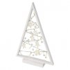 LED dekorace – svítící stromeček s ozdobami, 40 cm, 2x AA, vnitřní, teplá bílá, časovač 1 ks, krabice