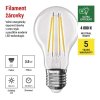 LED žárovka Filament A60 A CLASS/ E27 / 3,8 W (60 W) / 806 lm / neutrální bílá