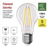 LED žárovka Filament A60 A CLASS/ E27 / 5 W (75 W) / 1 060 lm / neutrální bílá