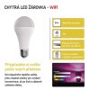 Chytrá LED žárovka GoSmart A65 / E27 / 14 W (94 W) / 1 400 lm / RGB / stmívatelná / WiFi
