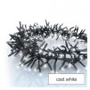 LED vánoční řetěz – ježek, 7,2 m, venkovní i vnitřní, studená bílá, programy 1 ks, krabice