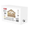 LED vánoční betlém dřevěný, 15 cm, 2x AA, vnitřní, teplá bílá, časovač
