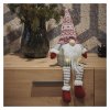 LED vánoční skřítek sedící, 27 cm, 3x AA, vnitřní, teplá bílá