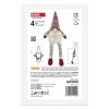 LED vánoční skřítek sedící, 27 cm, 3x AA, vnitřní, teplá bílá