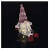 LED vánoční skřítek sedící, 27 cm, 3x AA, vnitřní, teplá bílá