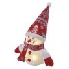 LED vánoční sněhulák svítící, 25 cm, 3x AAA, vnitřní, teplá bílá 1 ks, krabice