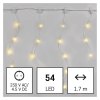 LED vánoční drop řetěz – rampouchy, 1,7 m, venkovní i vnitřní, teplá bílá, programy