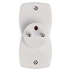 Rozbočovací zásuvka 2×, bílá