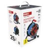 Počasí odolný prodluž. kabel na bubnu 25 m / 4 zásuvky / modrý / PVC / 230 V / 1,5 mm2